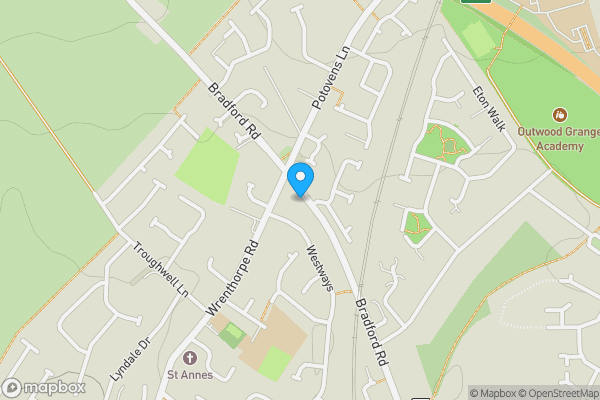 Map location for 309 Bradford Road Wrenthorpe, Wakefield, West Yorkshire, WF2 0LY
