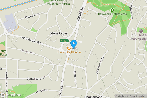 Map location for 283a and 289, Walsall Road, West Bromwich, West Midlands, B71 3LN