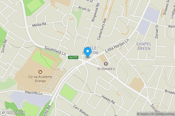 Map location for Former Pub and Cottage, 886-878 Little Horton Lane, Bradford, West Yorkshire BD5 9EL