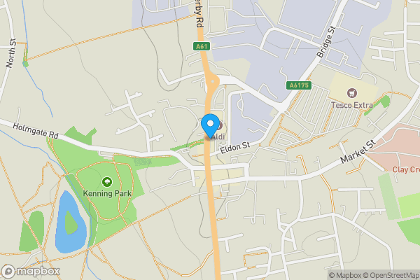 Map location for 14 High Street, Clay Cross, Chesterfield, Derbyshire S45 9DY