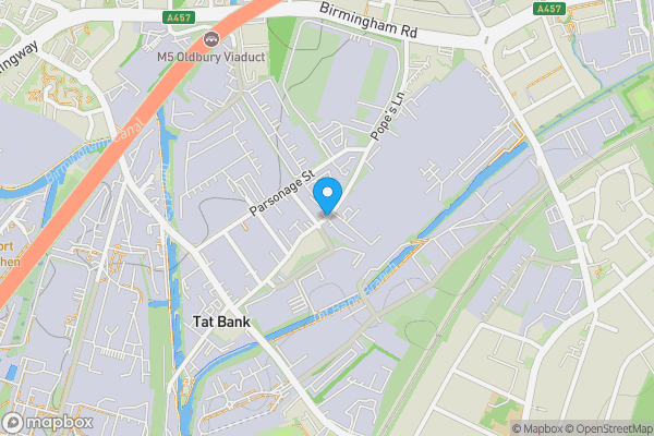 Map location for Bradfield House, Popes Lane, Oldbury, West Midlands B69 4PA