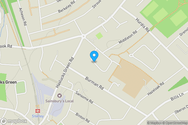 Map location for Velsheda Road, SOLIHULL, West Midlands, B90 2JP