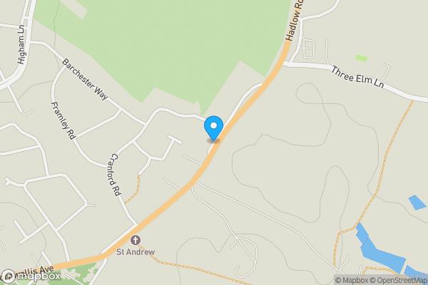 Map location for 42 Castle Court, Hadlow Road, Tonbridge, Kent, TN9 1QU