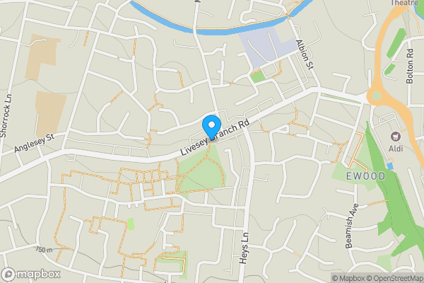 Map location for White Bull, 159-161 Livesey Branch Road, Blackburn, Lancashire, BB2 4QR