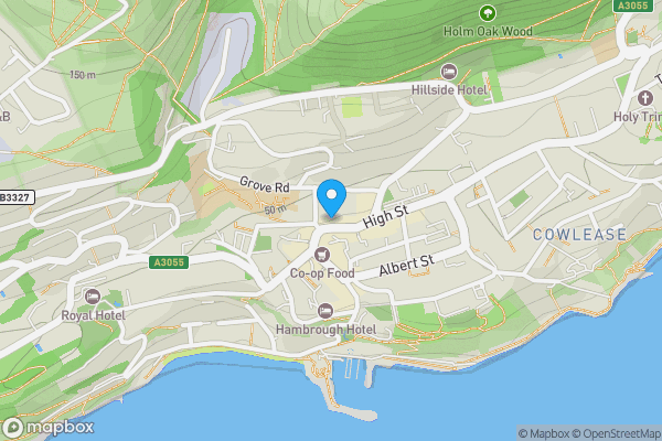 Map location for 15 High Street, Ventnor, Isle of Wight PO38 1RZ