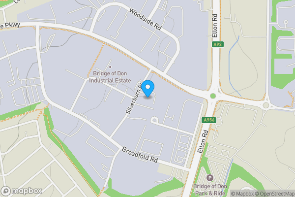 Map location for Site 14 Silverburn Place Bridge of Don Industrial Estate Aberdeen AB23 8EG