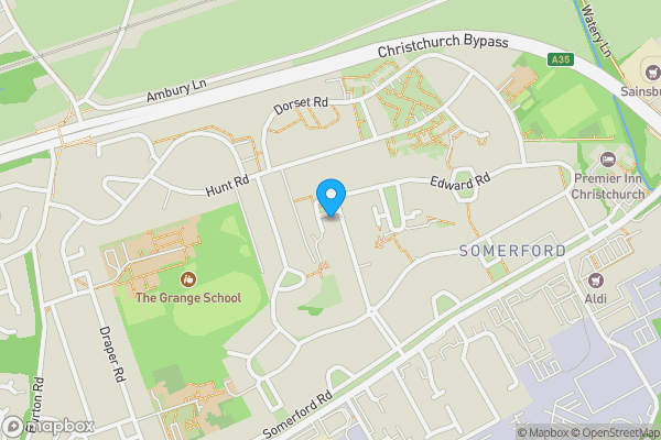 Map location for 101 Edward Road , Christchurch, BH23 3EW