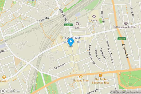 Map location for 22 St John's Road, Clapham, London SW11 1PN