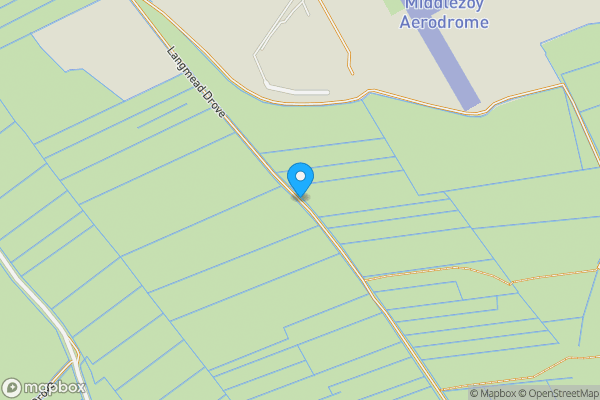 Map location for Langmead Drove, Middlezoy, TA7