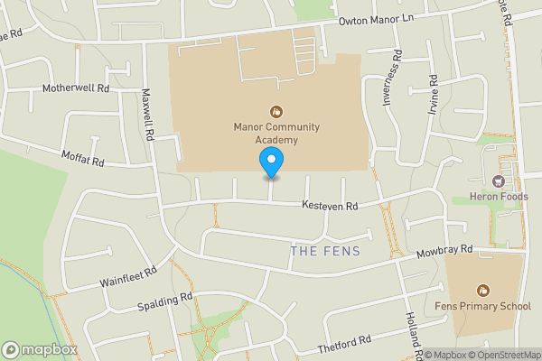 Map location for Kesteven Road, HARTLEPOOL, TS25 2NJ