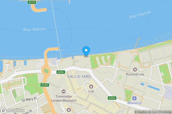 Map location for Flat 1001 Hennessey Apartments, 5 Brigadier Walk, Woolwich, London, SE18 6NU