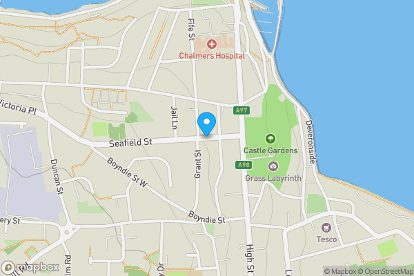 Map location for 6 & 8 Seafield Street, Banff, Banffshire AB45 1DS