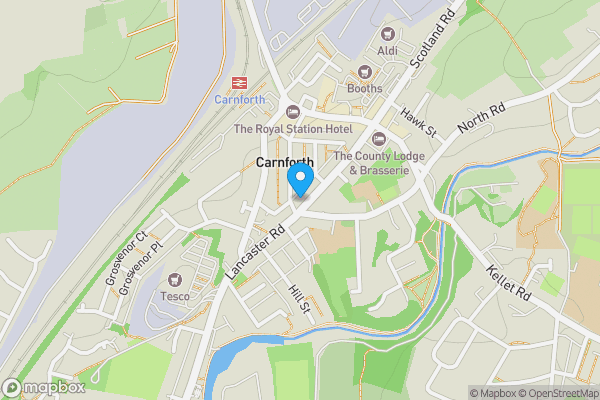 Map location for 54 Lancaster Road, Carnforth, Lancashire, LA5 9LD