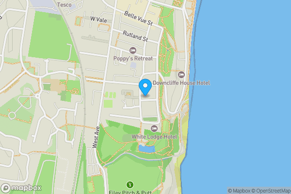 Map location for 3a Melville Terrace, Filey, North Yorkshire, YO14 9JT