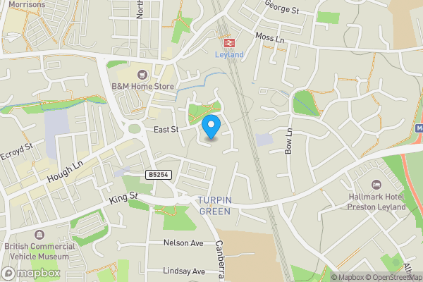 Map location for 25 Stratfield Place, Leyland , Preston,  PR25 3PY