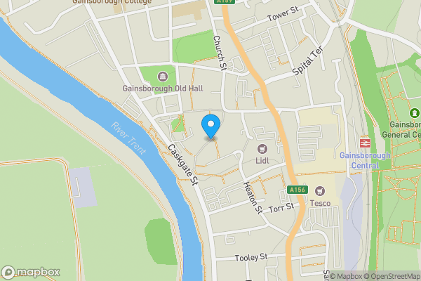 Map location for 18 Silver Street, Gainsborough, Lincolnshire, DN21 2DP