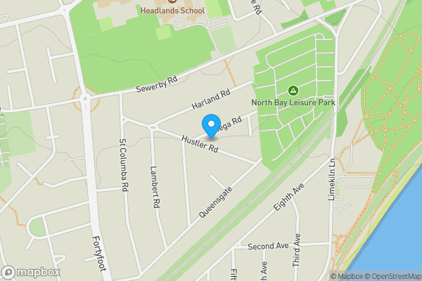 Map location for 27 Hustler Road, Bridlington, East Yorkshire, YO16 6RN