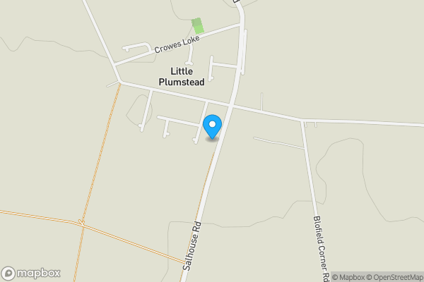 Map location for Rosebank, 70 Salhouse Road, Little Plumstead, Norwich, Norfolk, NR13 5HX