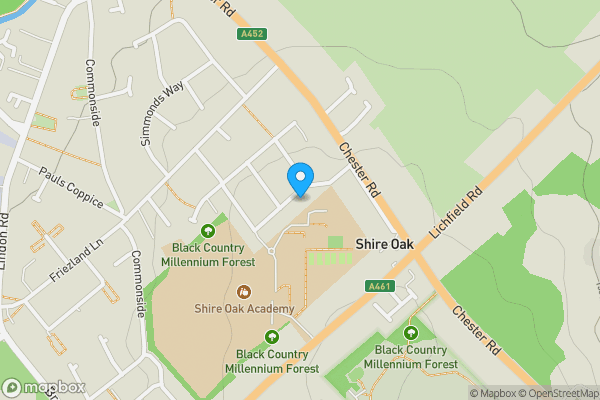Map location for 3 Adams Road Shire Oak, Walsall, West Midlands, WS8 7AN