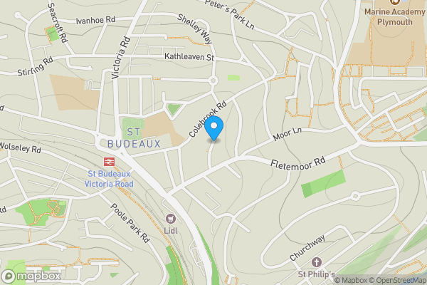 Map location for Tamerton Avenue, Tamerton Foliot, Plymouth, PL5 1TN