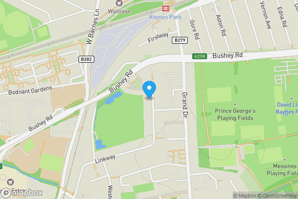 Sw20 Map 23 Fairway, Raynes Park, SW20 9DN