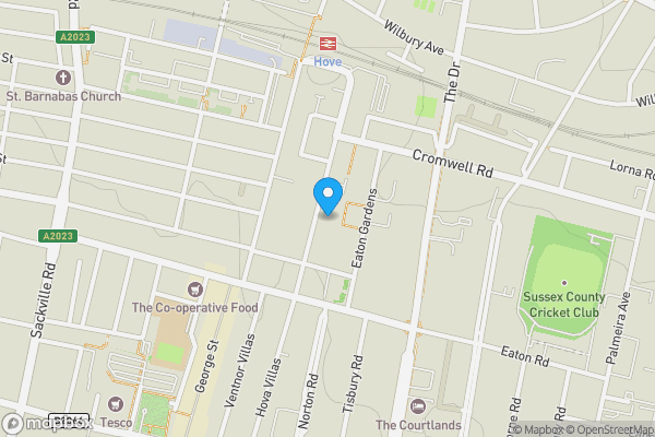 Map location for Garage 5, 26 Denmark Villas, Hove, BN3 3TE