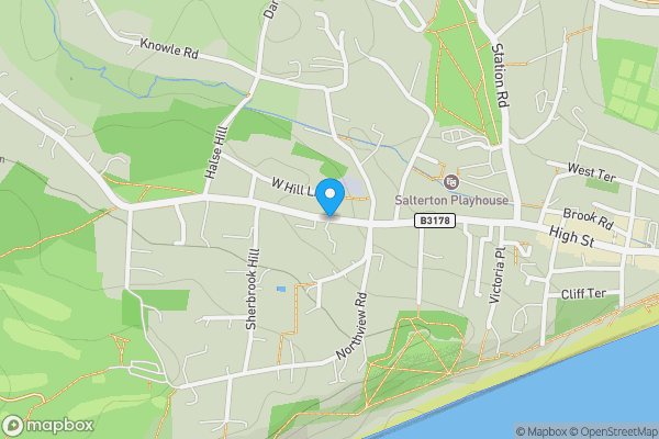 Map location for West Hill, Budleigh Salterton, Devon, EX9 6BL