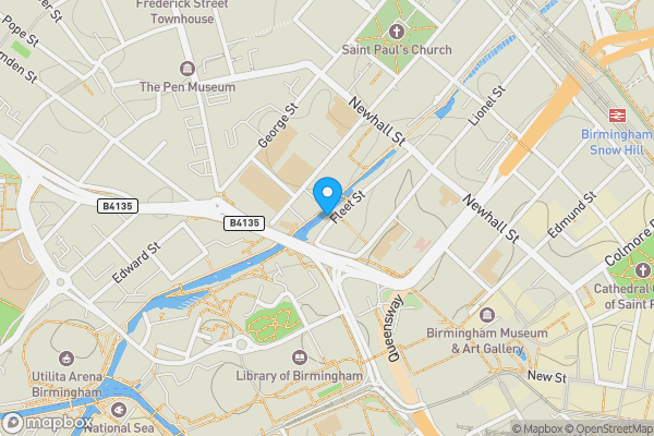Map location for Apartment 103, Apartment 103 Islington Gates, Birmingham, West Midlands, B3 1JH