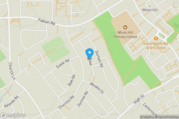 Map location for Whitby Avenue, Middlesbrough, Cleveland, TS6 9NH