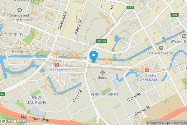 Map location for Whitworth Street West, Manchester, Lancashire, M1 5DE