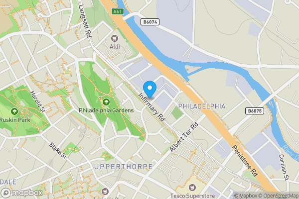 Map location for 198 Infirmary Road, Sheffield, South Yorkshire, S6 3DJ