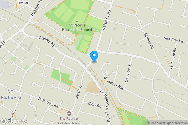 Map location for Land At The Banks Bairds Hill, Broadstairs, Kent, CT10 1AX