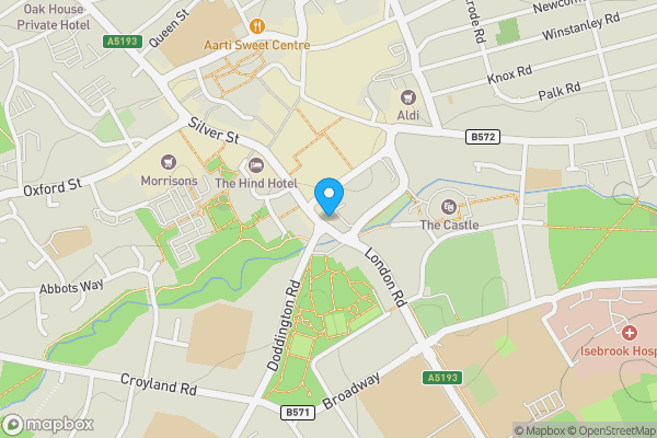 Map location for The Golden Lion Public House, 19 Sheep Street, Wellingborough NN8 1BL