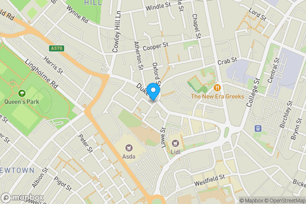 Map location for 99 Duke Street, St. Helens, Merseyside, WA10 2JG
