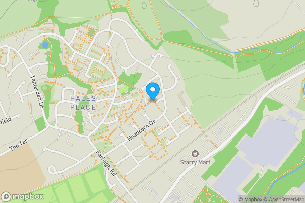 Map location for 17 Halstead Close, Headcorn Drive, Canterbury, Kent, CT2 7UD