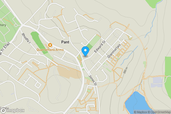 Map location for 7 Caeracca Villas, Pant, Merthyr Tydfil, CF48 2AS