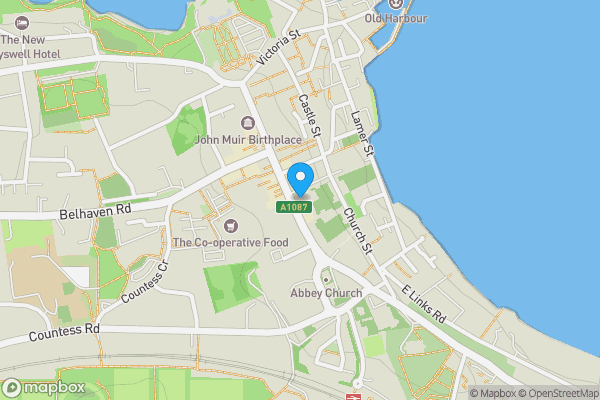 Map location for 63 High Street (Northmost 2FF), Dunbar, East Lothian, EH42 1EW