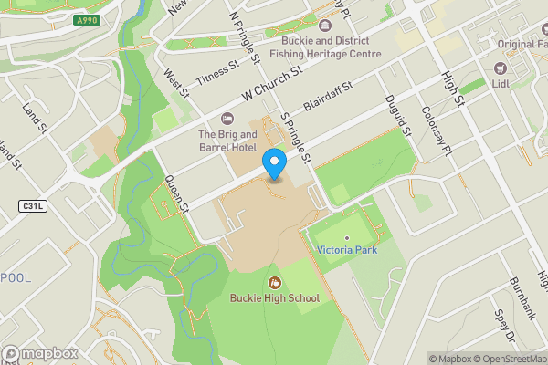 Map location for 30 Pringle Court Tenanted investment, Buckie, Moray Coast, AB56 1PZ