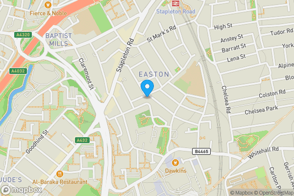 Map location for Garage at 16 Chaplin Road, Bristol, Avon, BS5 0JU