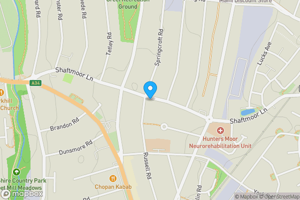 Map location for 329 Shaftmoor Lane, Hall Green, Birmingham, B28 8SJ