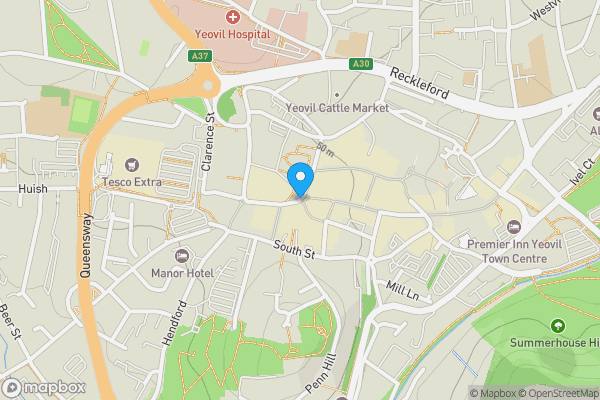 Map location for 15/16 High Street, Yeovil, Somerset, BA20 1RQ