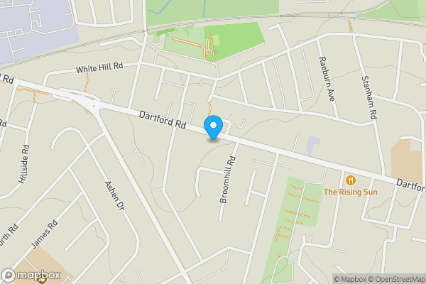 Map location for 187A Dartford Road, Dartford, Kent, DA1 3EW