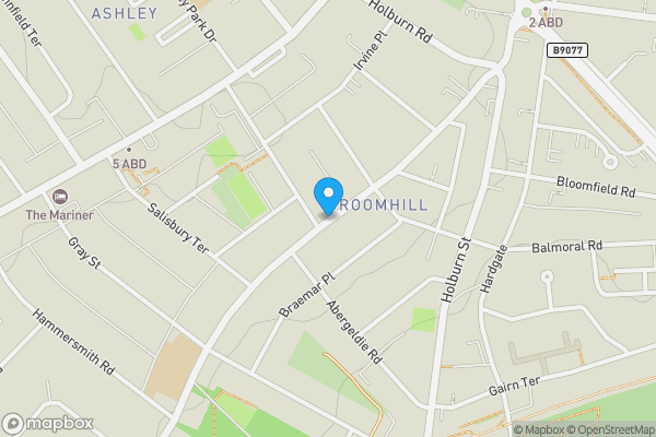Map location for Ruby House Ruby Lane Aberdeen AB10 1ZP