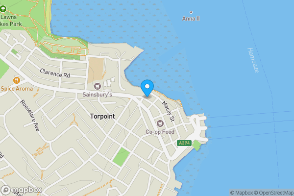 Map location for 3 Fore Street, Torpoint, PL11 2AA