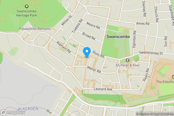 Map location for 7 Mitchell Walk, Swanscombe, Dartford, DA10 0JP