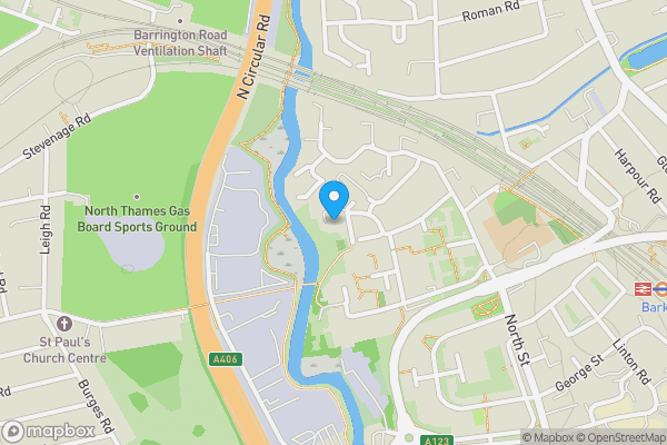 Map location for Flat 43, Mersea House, 104, Harts Lane, BARKING, Essex, IG11 8LW