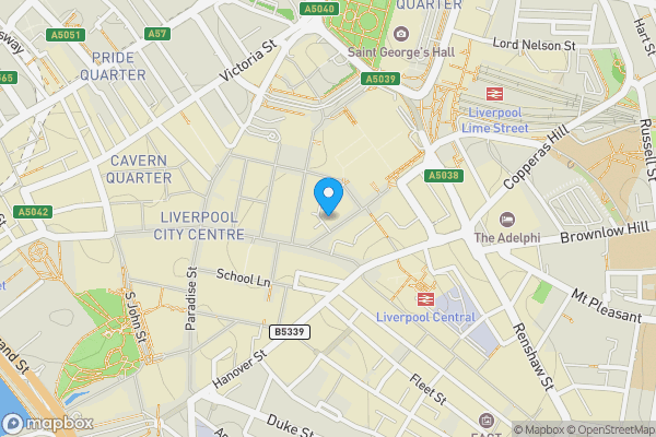 Map location for Apartment 19 4 Leigh Street, Liverpool, L1 1NT
