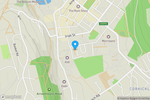 Map location for 26 Mill Street, Whitehaven, Cumbria CA28 7QS