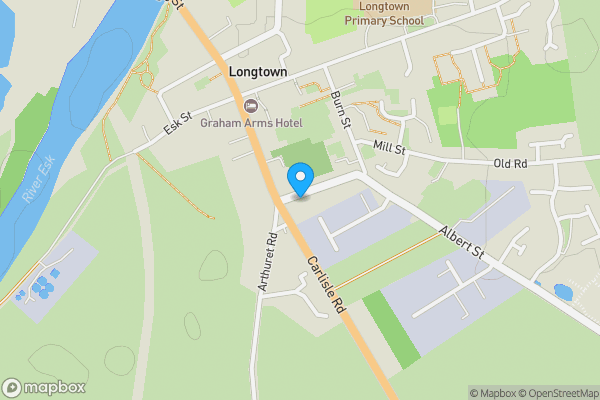 Map location for 4 Albert Street, Longtown, Carlisle, Cumbria, CA6 5SF