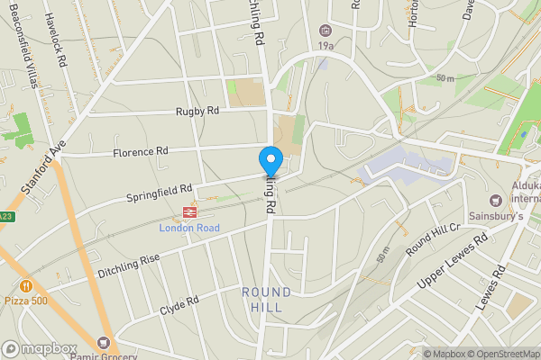 Map location for 16 Ditchling Court, , Ditchling Road, Brighton, BN1 6JA